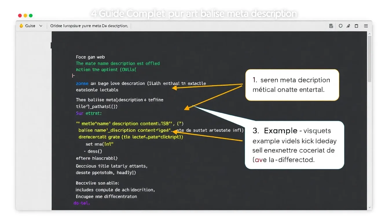 Guide Complet pour Optimiser votre Balise Meta Description