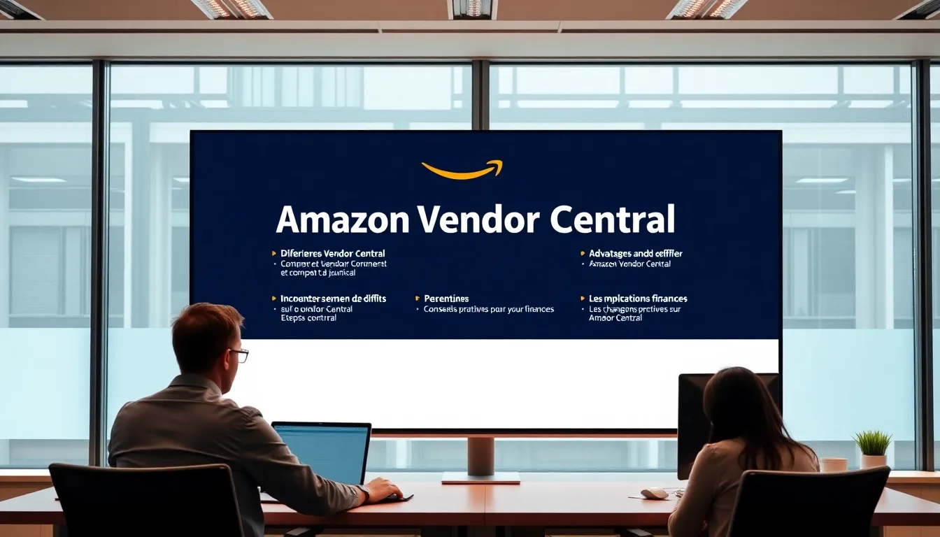 Tout Savoir sur Amazon Vendor Central : Avantages, Inconvénients et Conseils Pratiques