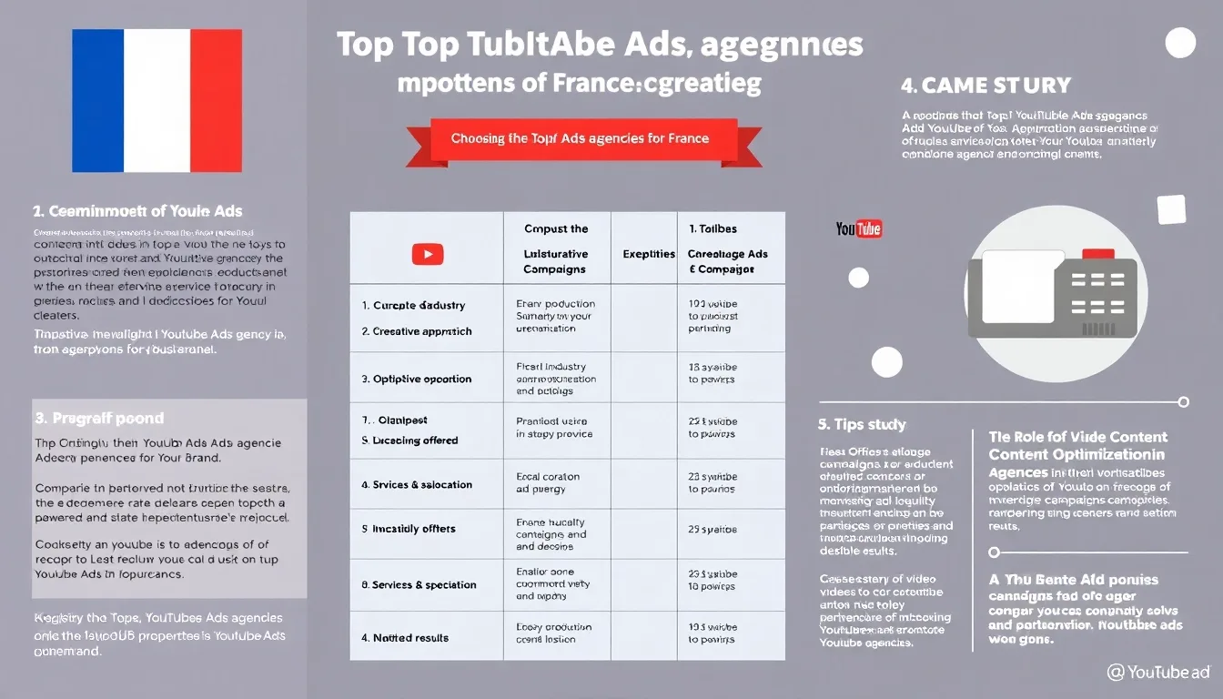 Top des Agences YouTube Ads : Optimisez Votre Visibilité et Vos Ventes
