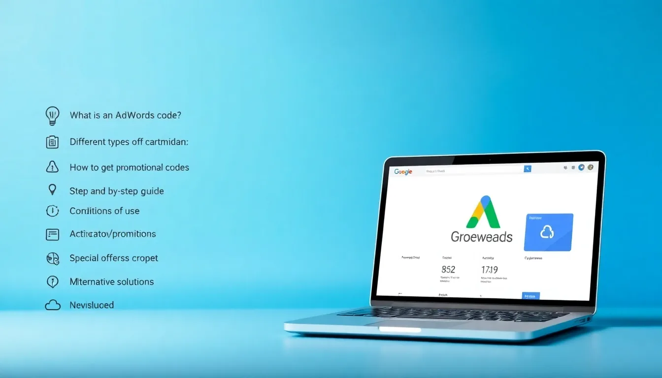 Code Adwords : Comment Obtenir Jusqu’à 1200€ de Crédit Publicitaire!