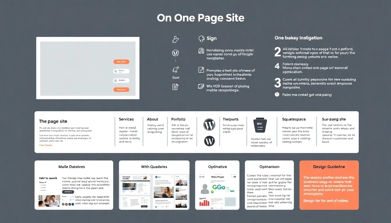 Comment créer un site one page efficace : Guide complet et conseils pratiques