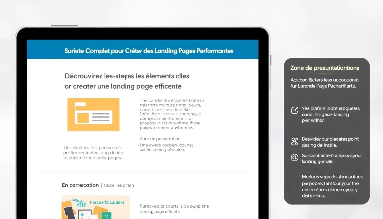 Guide Complet pour Créer des Landing Pages Performantes