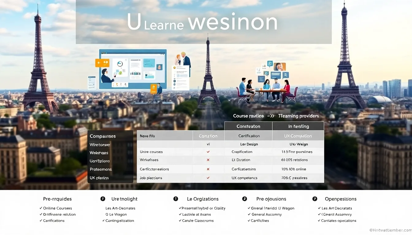 Les Meilleures Formations UX Design à Paris : Boostez Votre Carrière