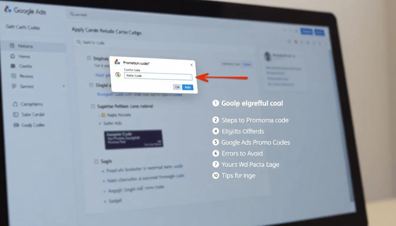Obtenez Votre Code Promotionnel Adwords : Guide Complet pour 2025